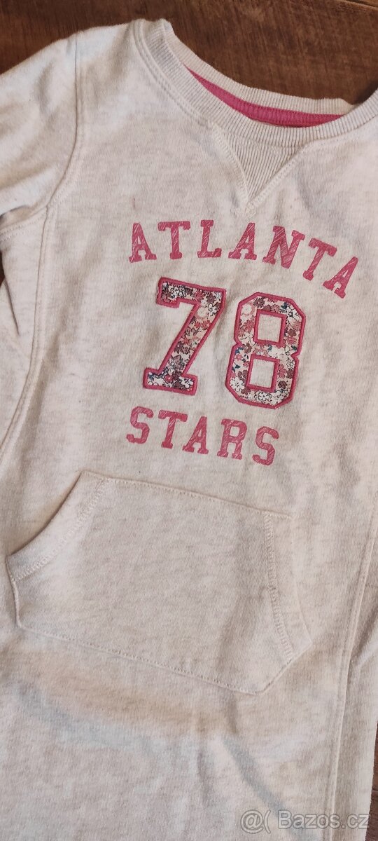 Dívčí dlouhá mikina vel.110/116 - 2