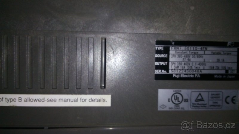 Značkový frekvenční měnič pro motory až 7,5kW - 2