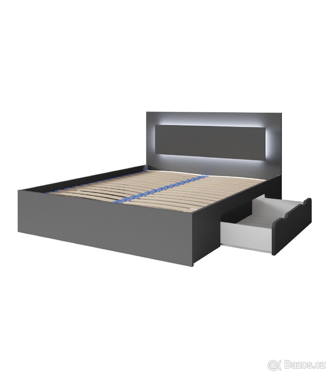 Postel s Led osvětlením - 2