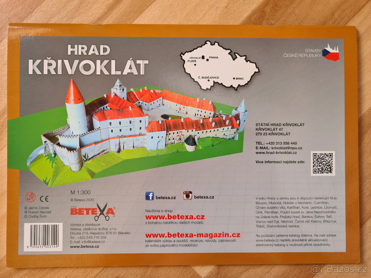 hrad Křivoklát vystřihovánka - 2