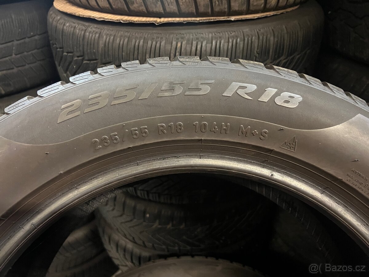 235/55R18 104H zimní pneumatiky PIRELLI 7mm - 2