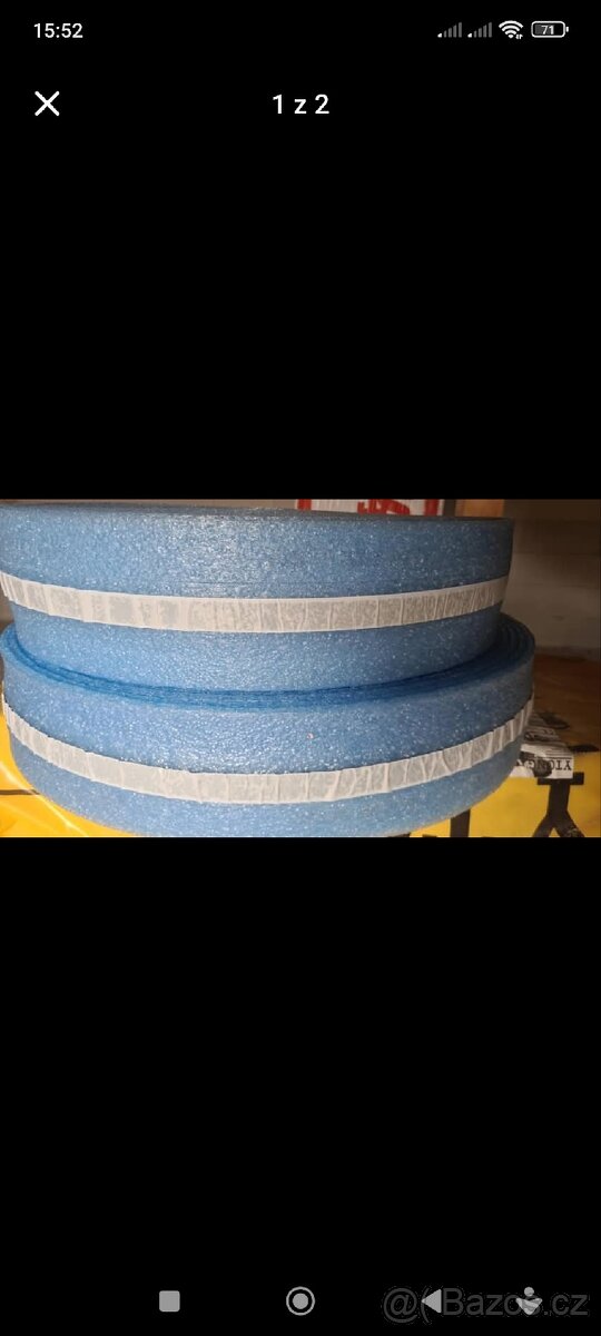 2 ks pásů dilatační obvodový Uponor 150×10 mm, 50 m a 40m - 2