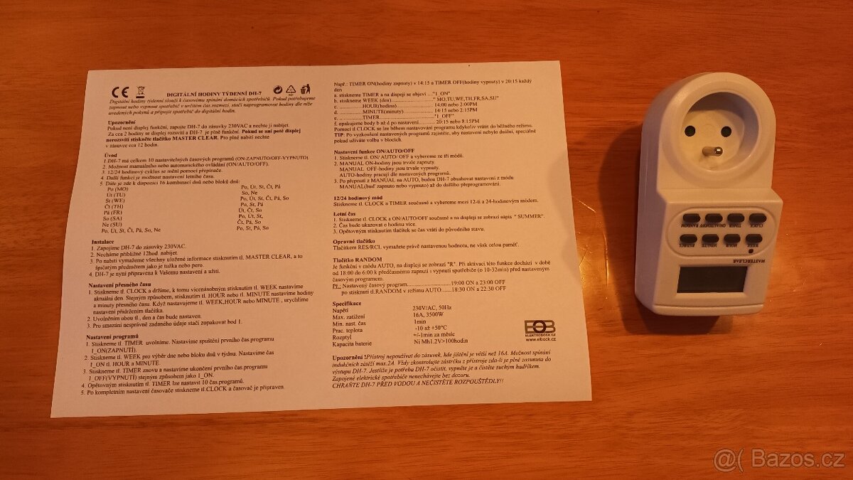 Zásuvka spínací digitální - 2