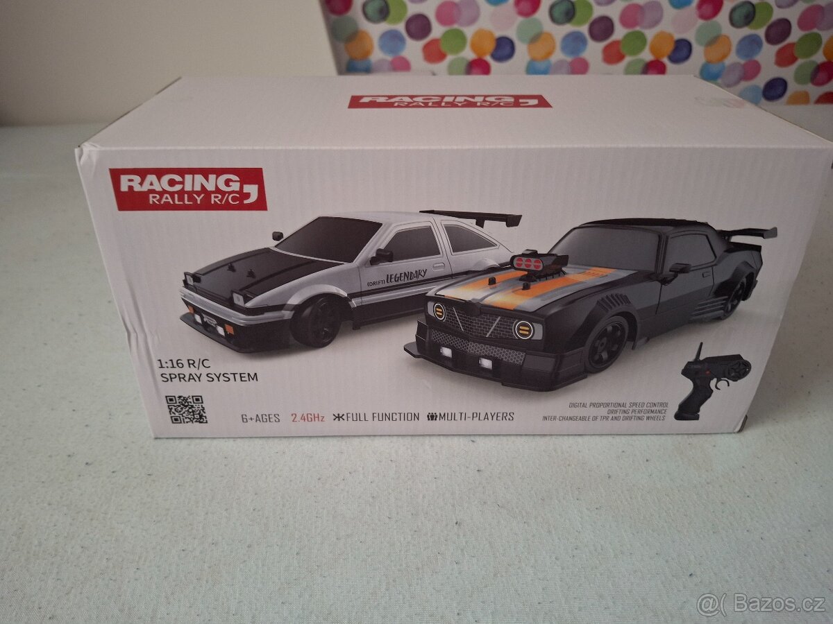 HB Toys RC auto Drift Car Legendary 1:16 s kouřem, LED - 2