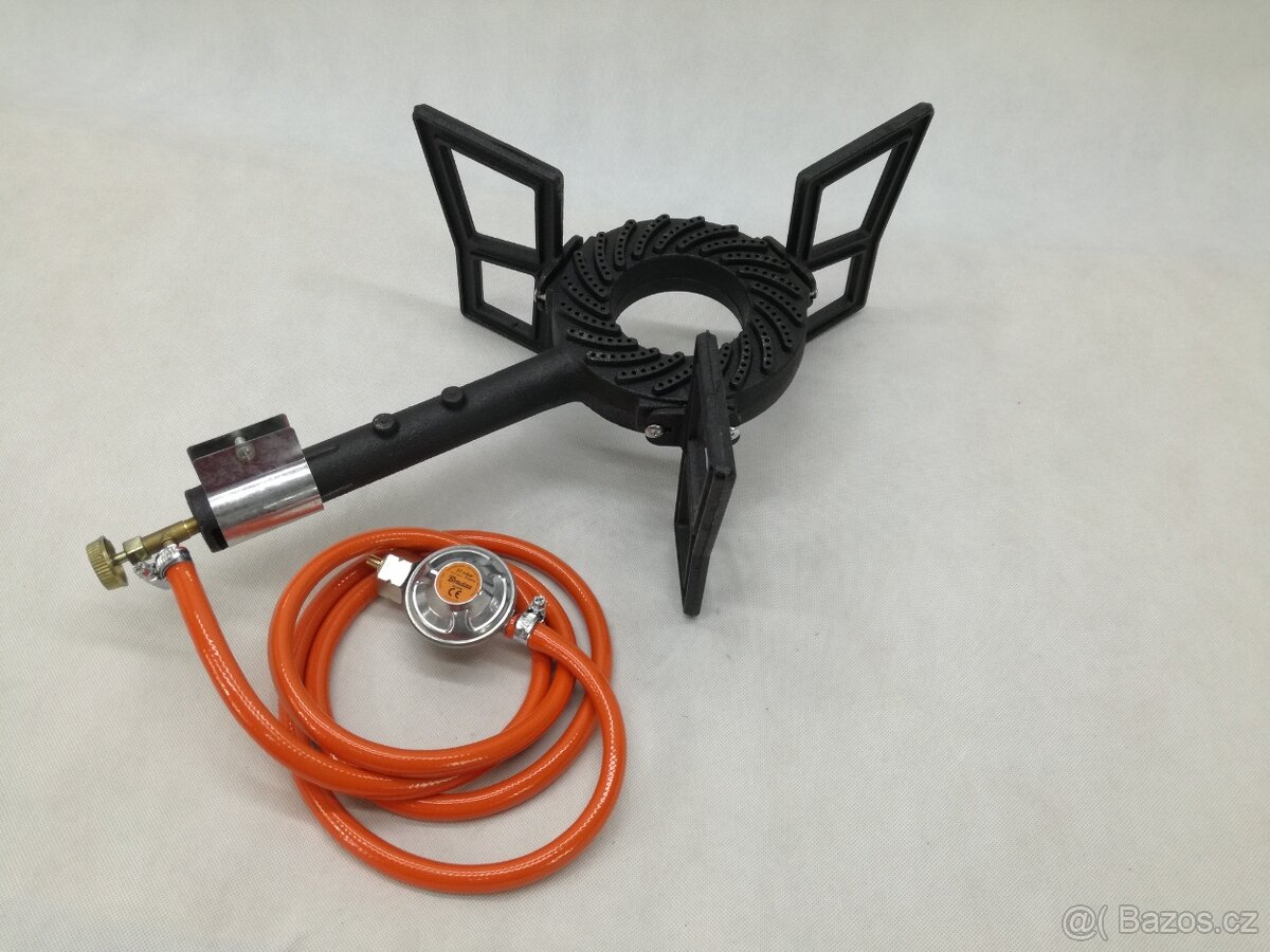 vařič plynový propan butan výkonný 7,6 kW nový - 2