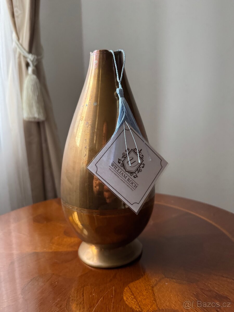 Mosazná váza – hladká a leštěná - 2