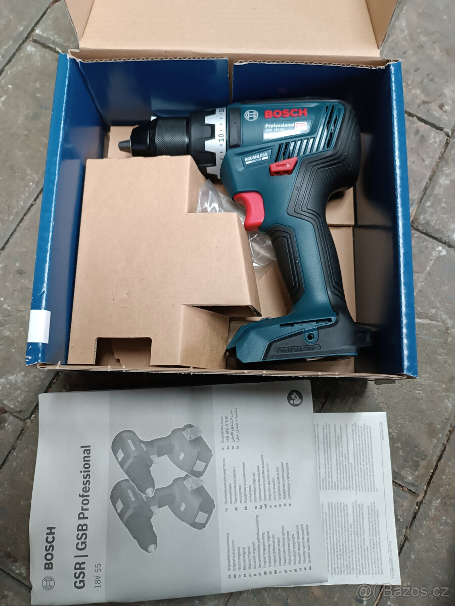 BOSCH Akumulátorový vrtací šroubovák GSR 18V-55 - 2