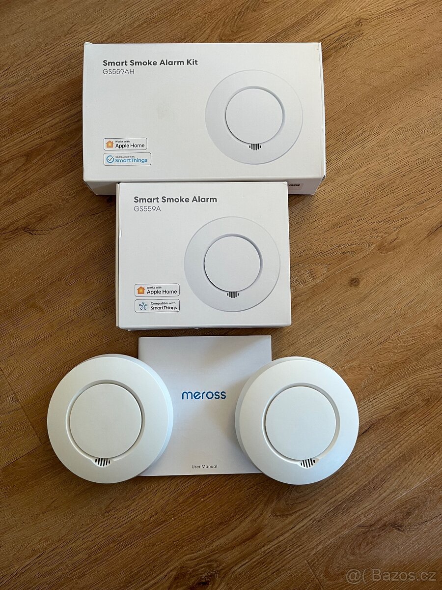 Meross smart detektor kouře 4x + Hub - 2