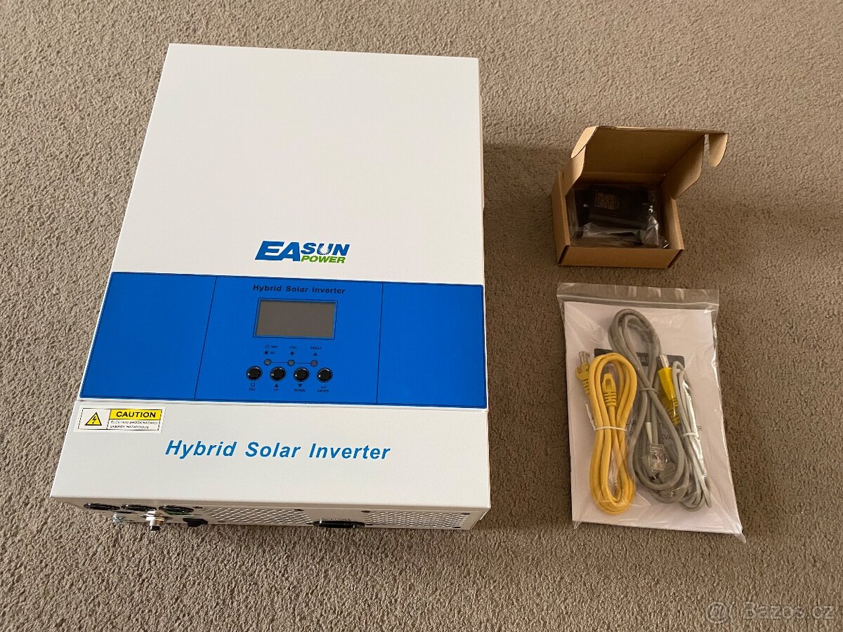 Hybridní měníč napětí střídač 5.6kw MPPT 48V NOVÝ - 2