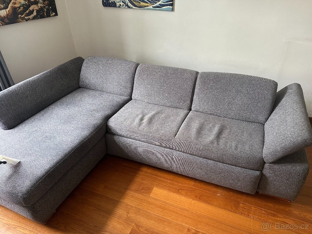 Prodám - rohová sedací souprava – vhodná i na spaní - 2