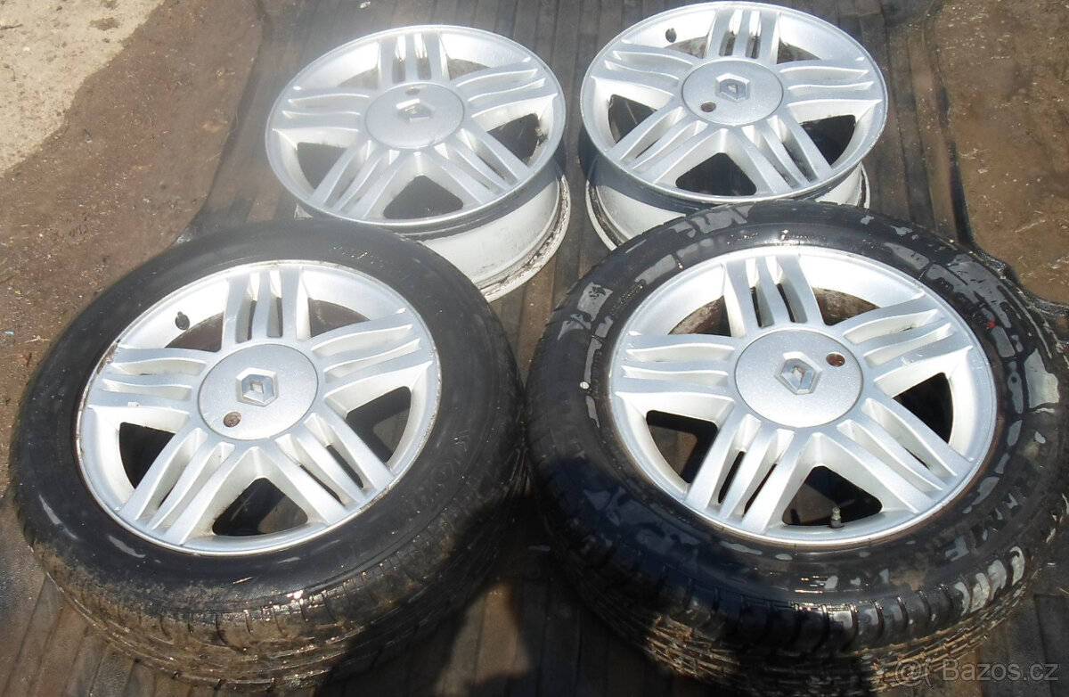 Originál hliníková kola Renault 16" rozteč 4x100 - 2