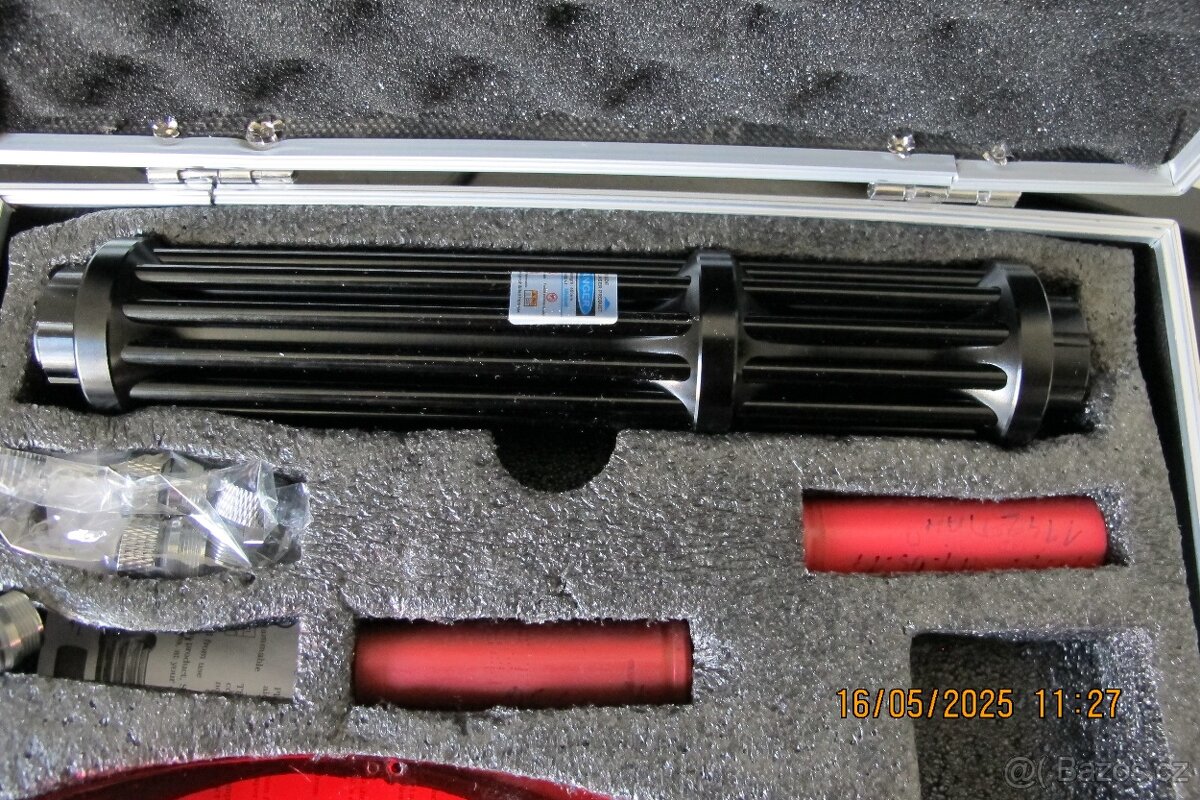 Silný Modrý laser výkon 5000mW - 2