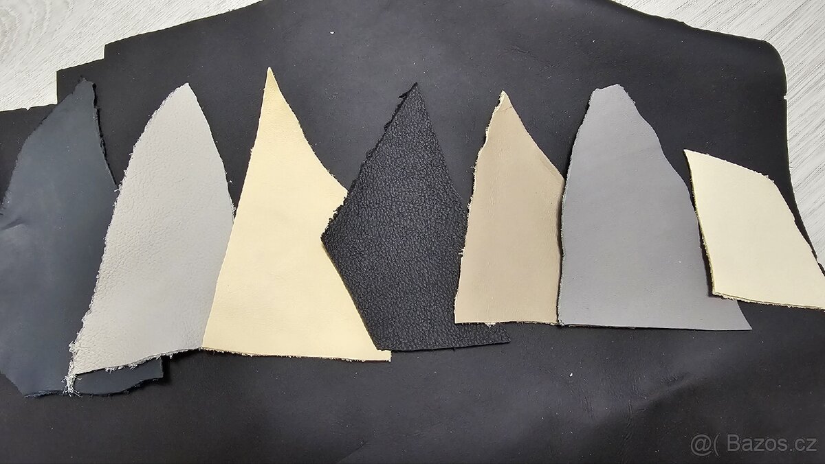 Hovězí Kůže, čalounické, automobilová kůží. Koženka, látka - 2