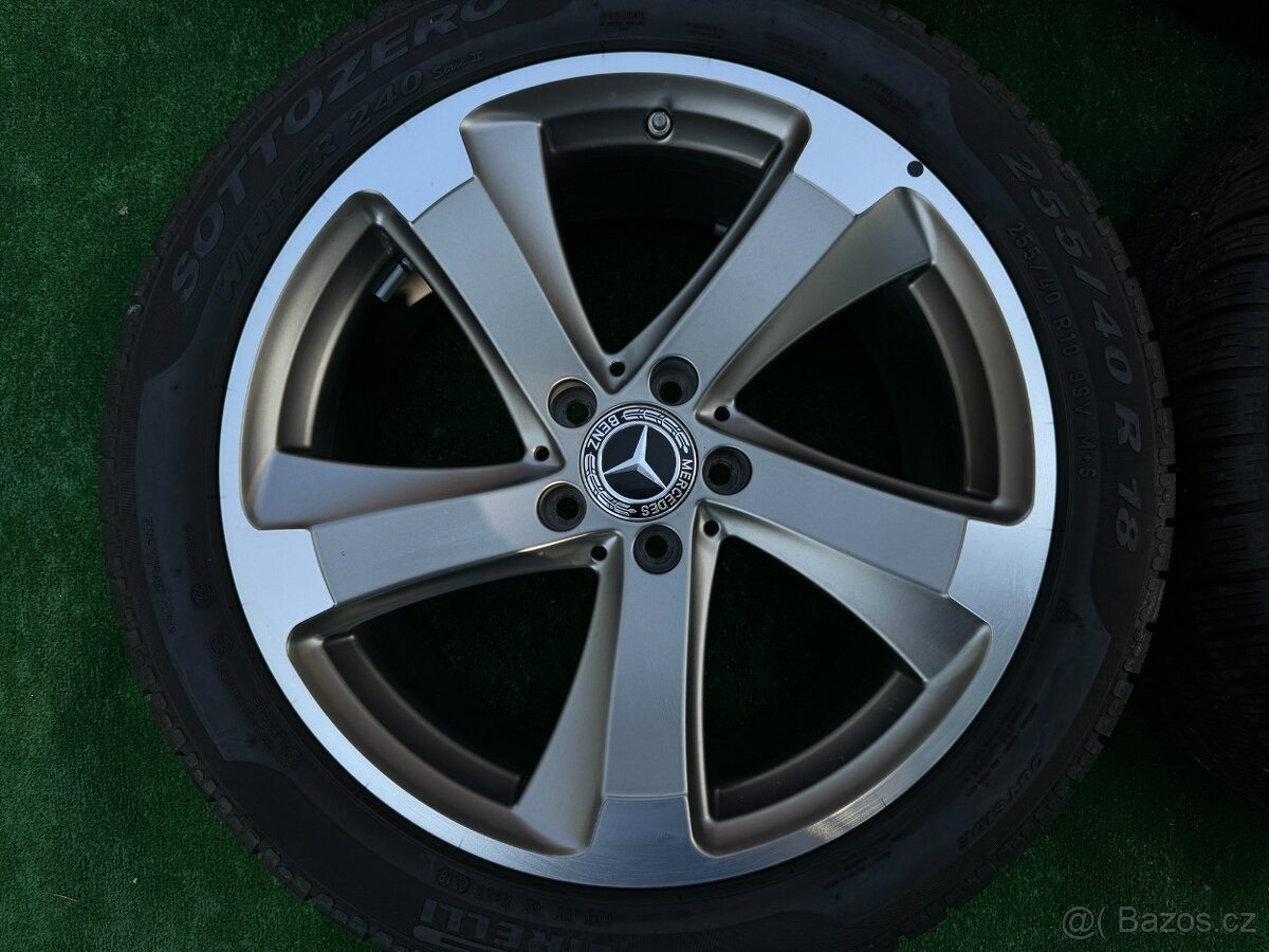 Originál alu kola Mercedes SL 5x112 R18 zimní - 2