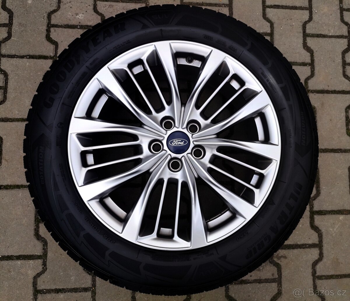 Alu kola originál Ford Kuga 5x108 R18 KRÁSNÁ SADA - 2
