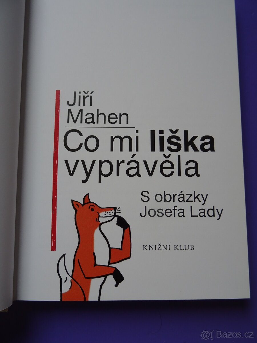 Kniha Co mi liška vyprávěla - Jiří Mahen - 2