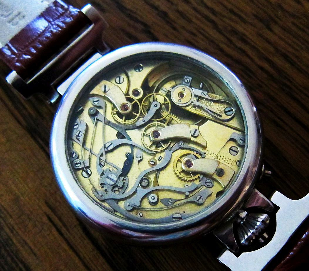 LONGINES 1900 CHRONOGRAF luxusní švýcarské náramkové hodinky - 2