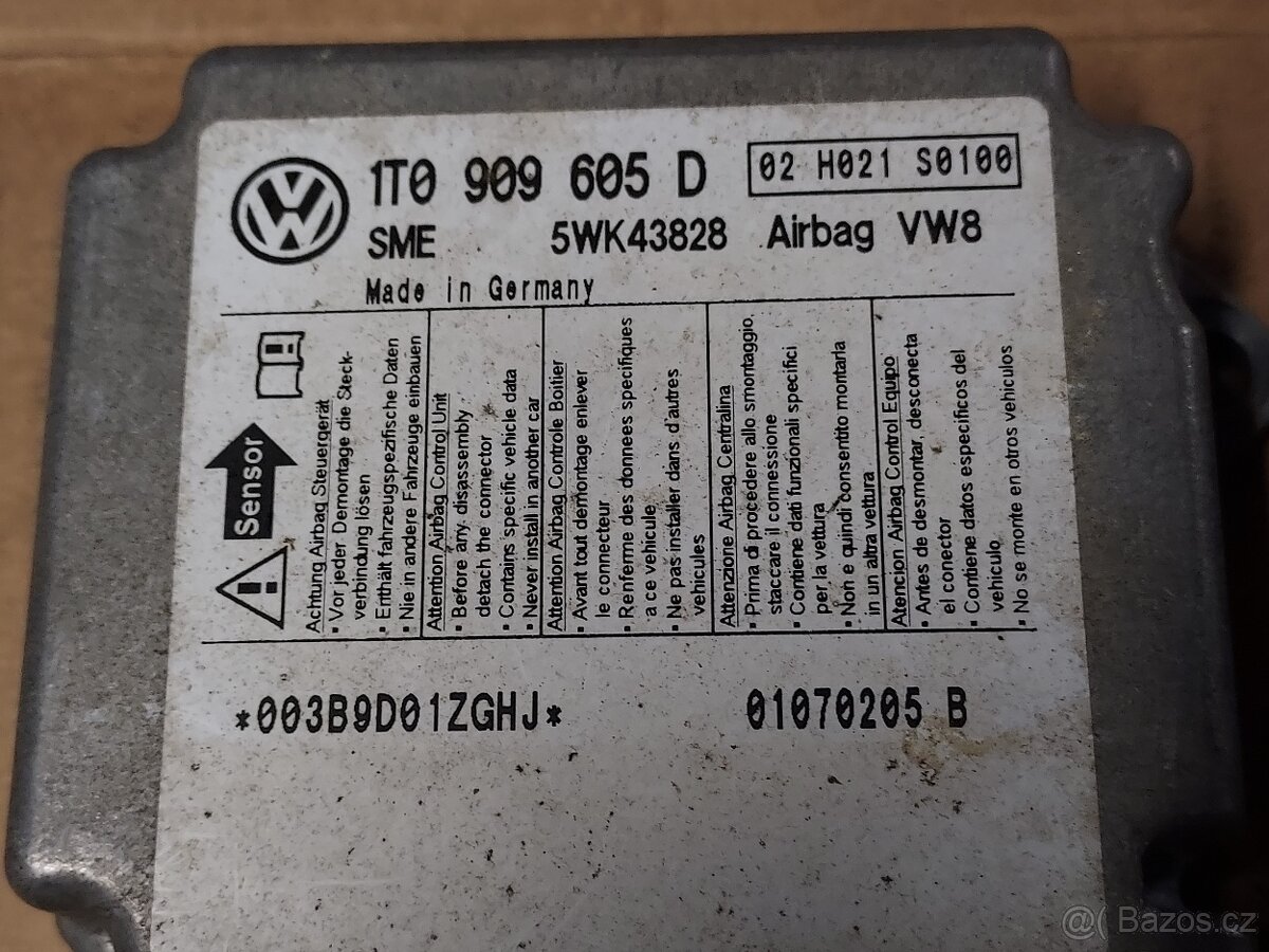 řídící jednotka airbagu VW - 2