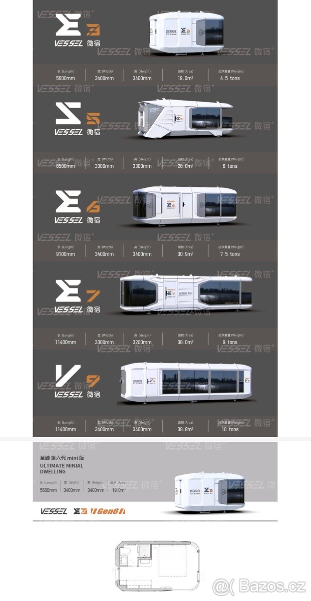Vesmírna kapsula ,mobilní dům , obytný kontajner - 2