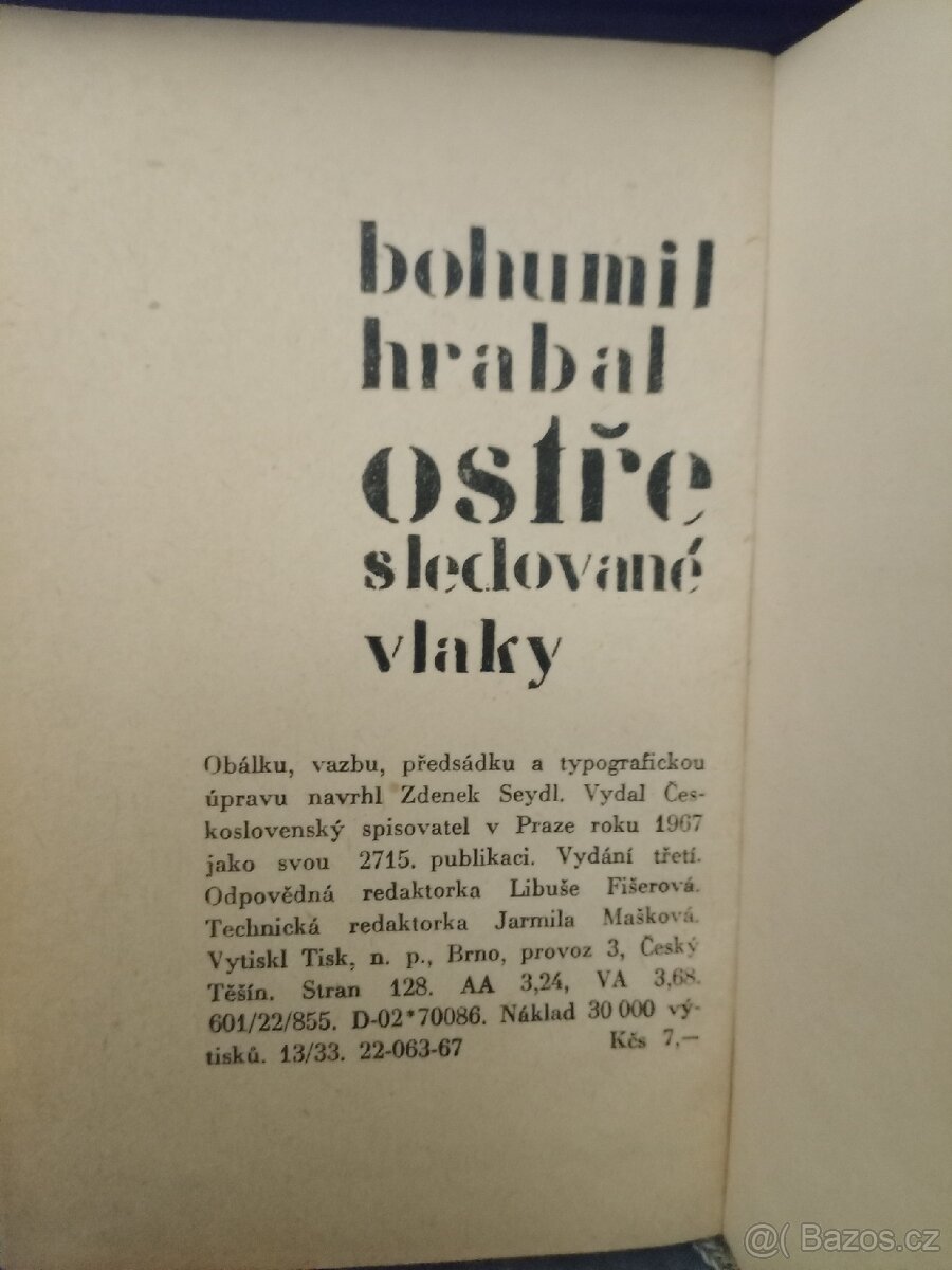 Kniha Bohumil Hrabal - 2