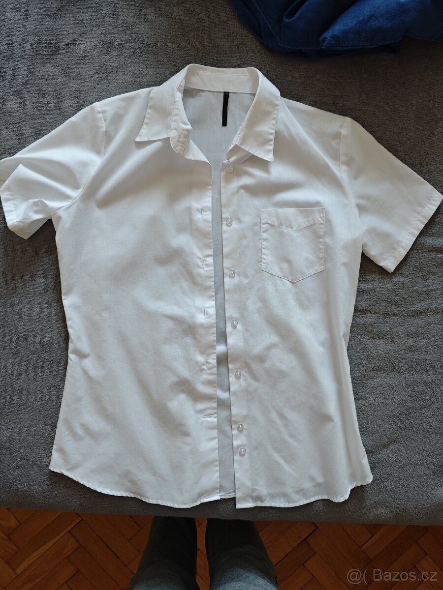 Bílé košile s krátkým rukávem - 2