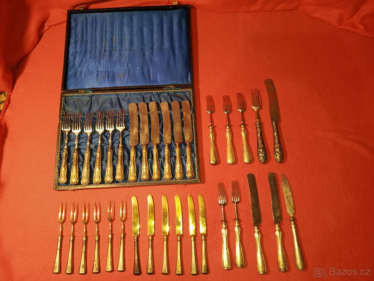 Stříbrné příbory - cena za komplet - 2