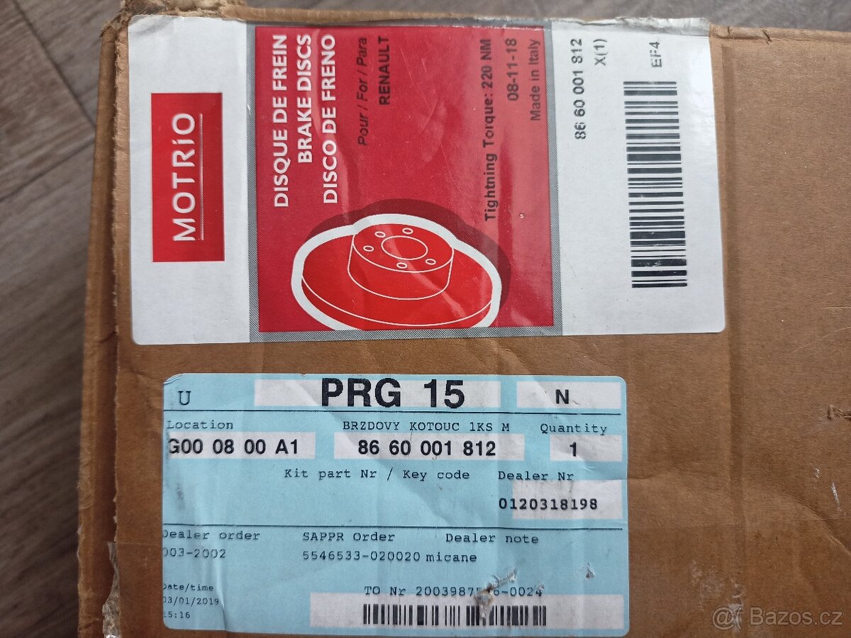 Brzdový kotouč RENAULT SCÉNIC,MEGANE,GRAND SCÉ. - 2