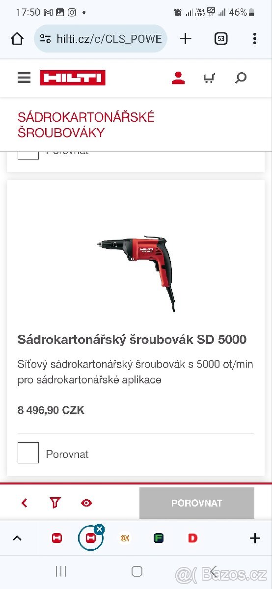 SÁDROKARTONÁŘSKÝ ŠROUBOVÁK HILTI SD 5000 - 2