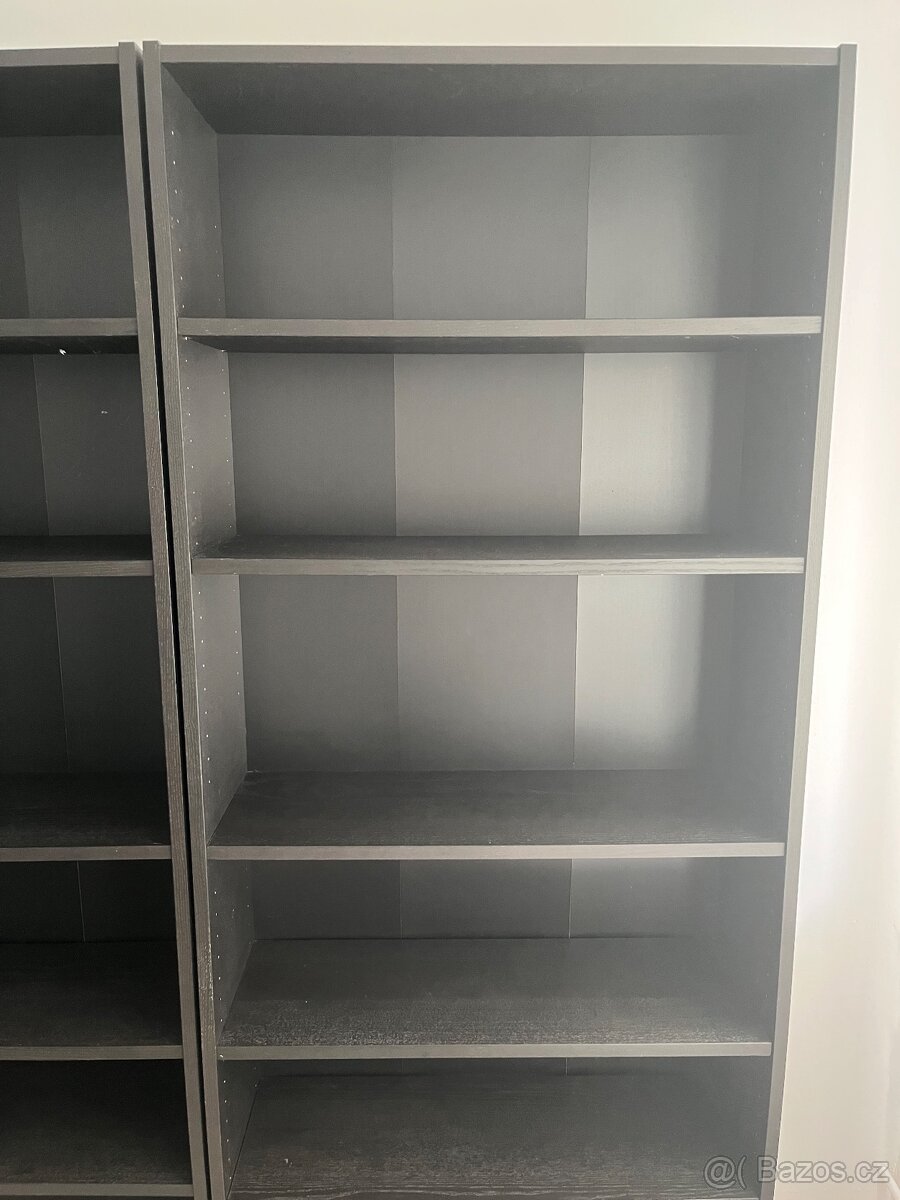 Dva černé regály Ikea - 2