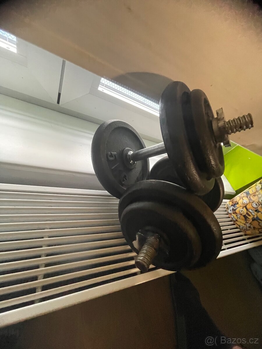 Činky 2x15kg=30 kg - 2