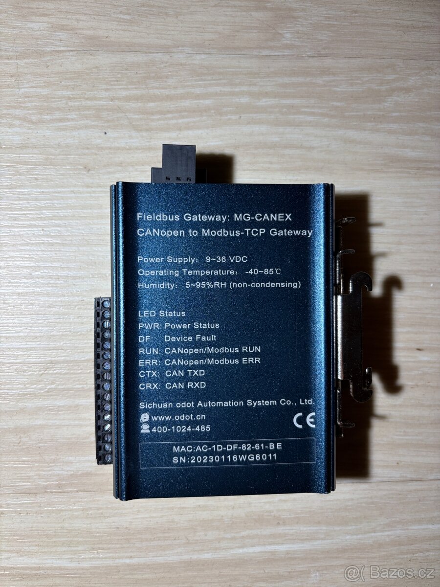 MG-CANEX CANopen to Modbus TCP convertor - 2