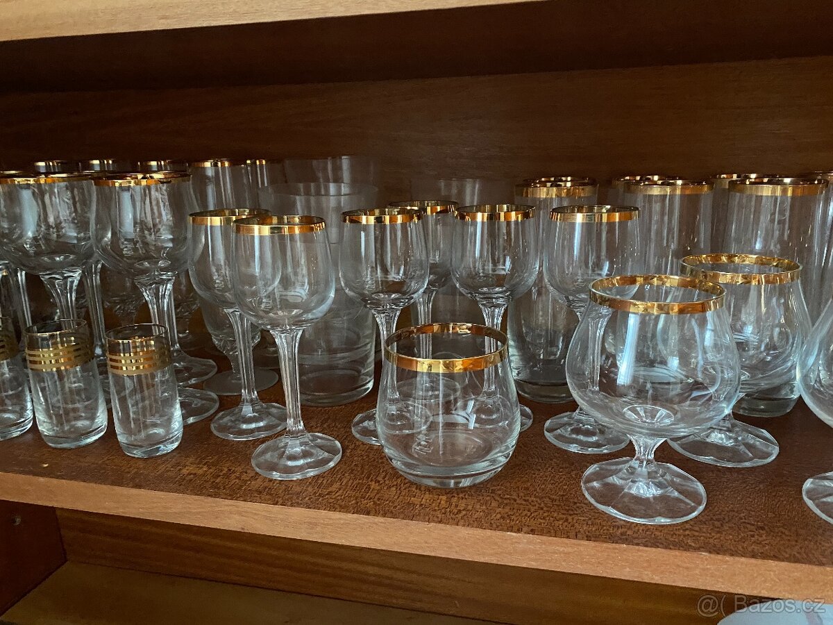 Sady starých skleniček - různé druhy - 2