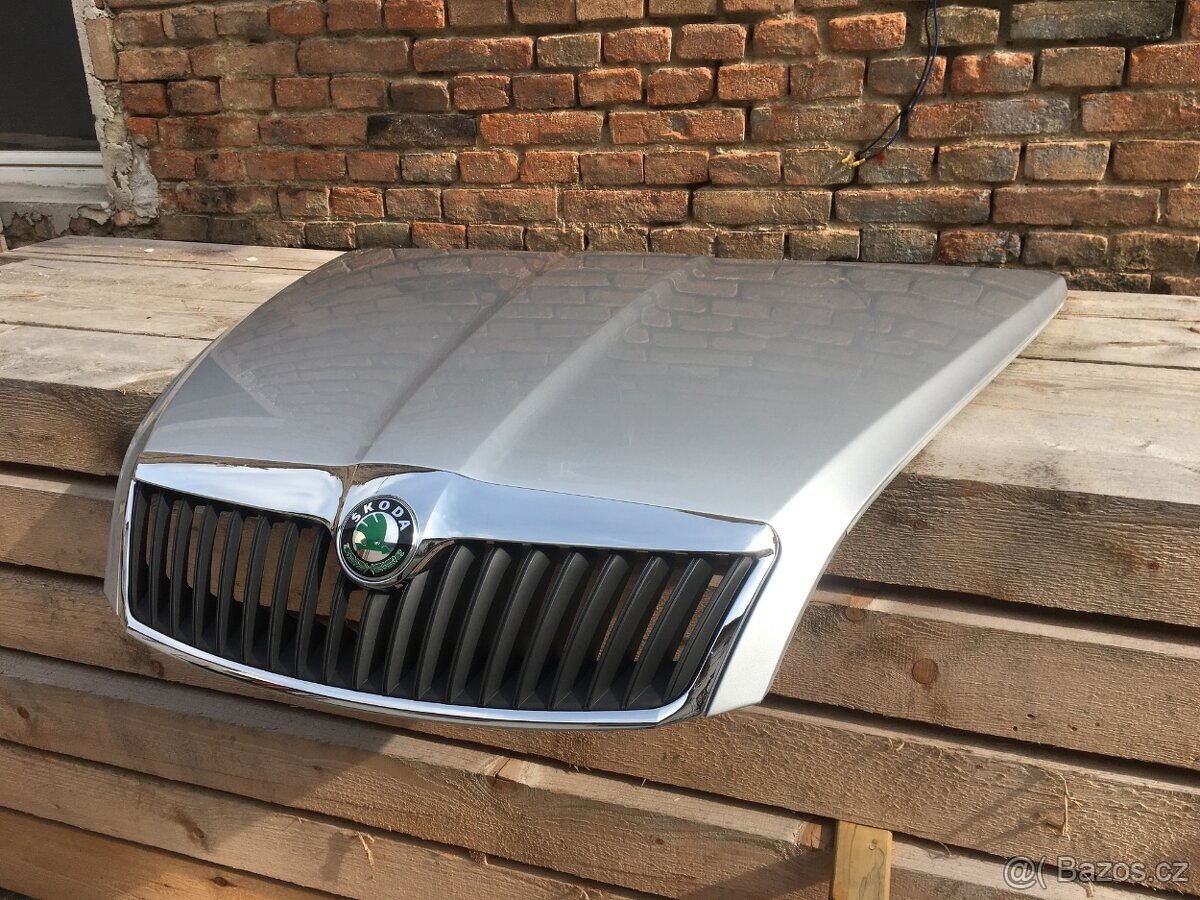 kapota nárazník Škoda Octavia 2, II,LA7W,stříbrná - 2