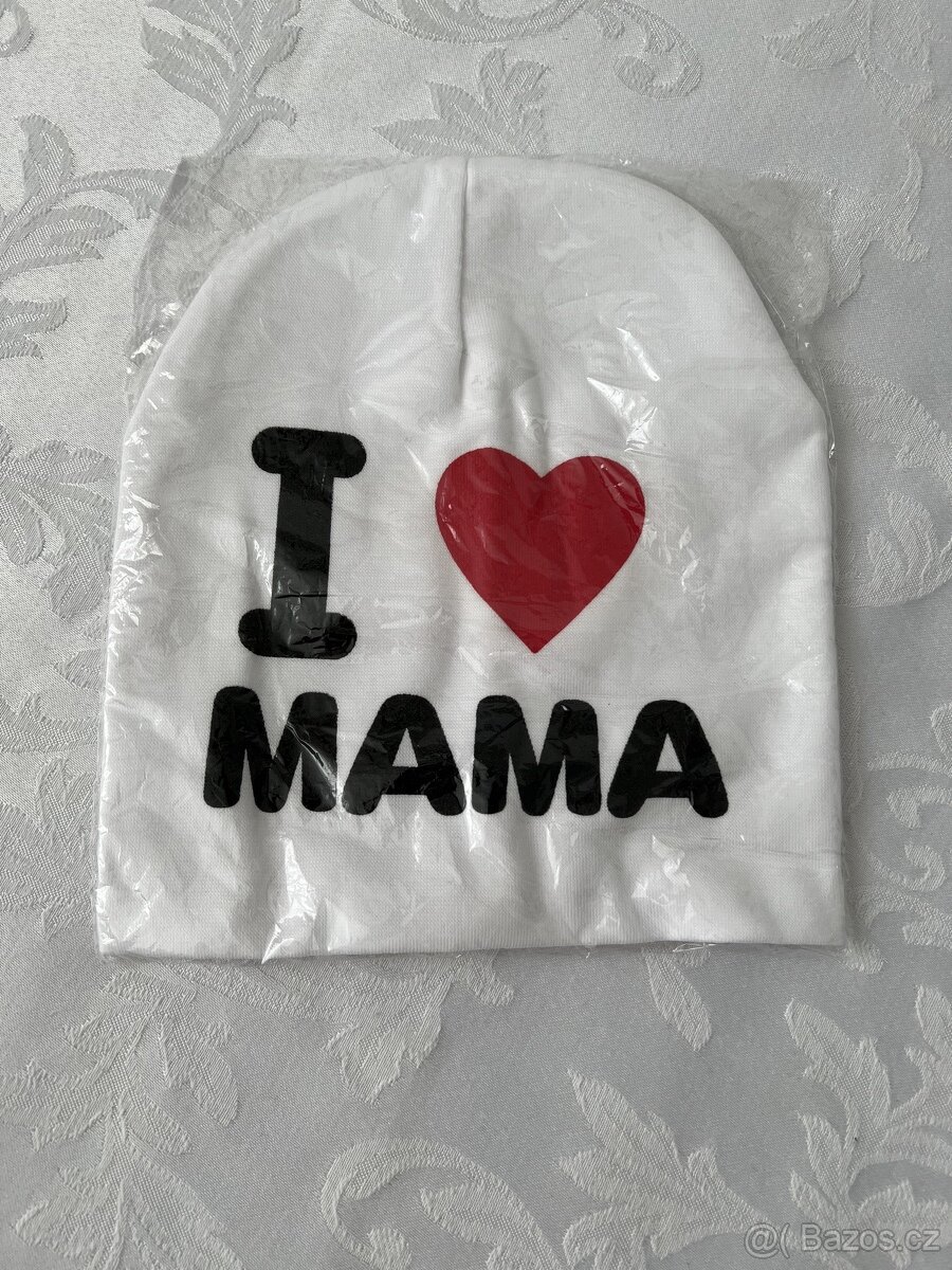 I LOVE MAMA - nová děts. čepička – foto i s metrem - 2