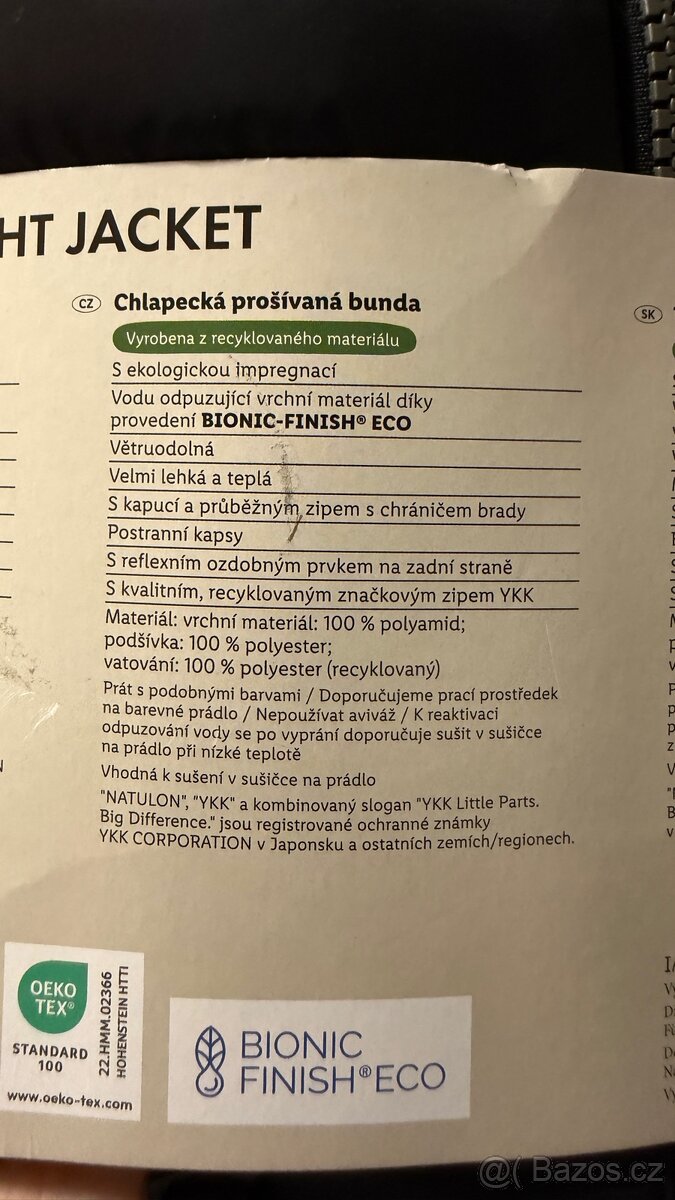 Chlapecká černá prošívaná bunda Pepperts - 2