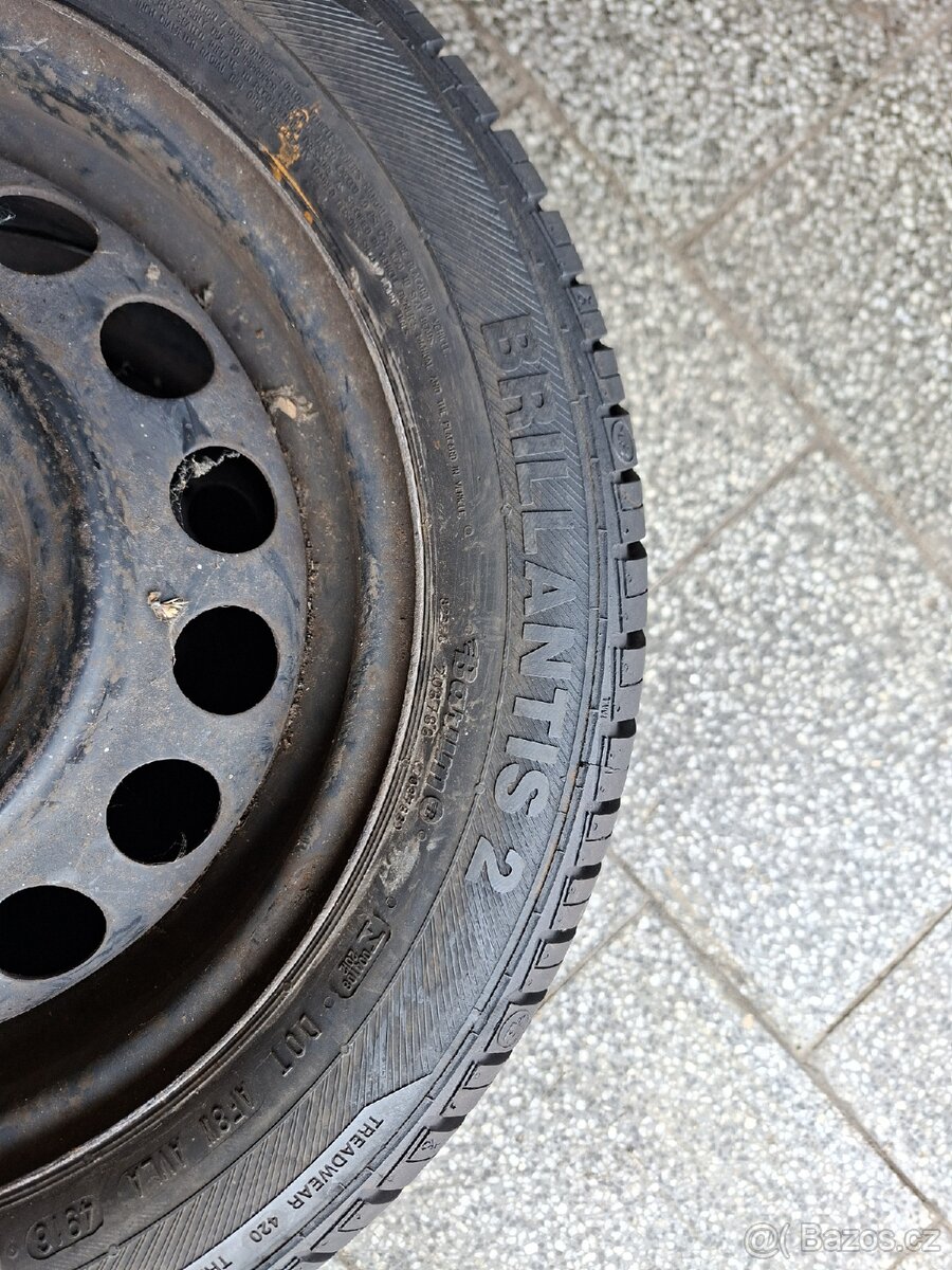 2x letni pneu s disky 165/60 R14 - 2