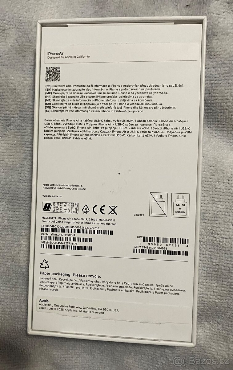 IPhone Air krabička - 2