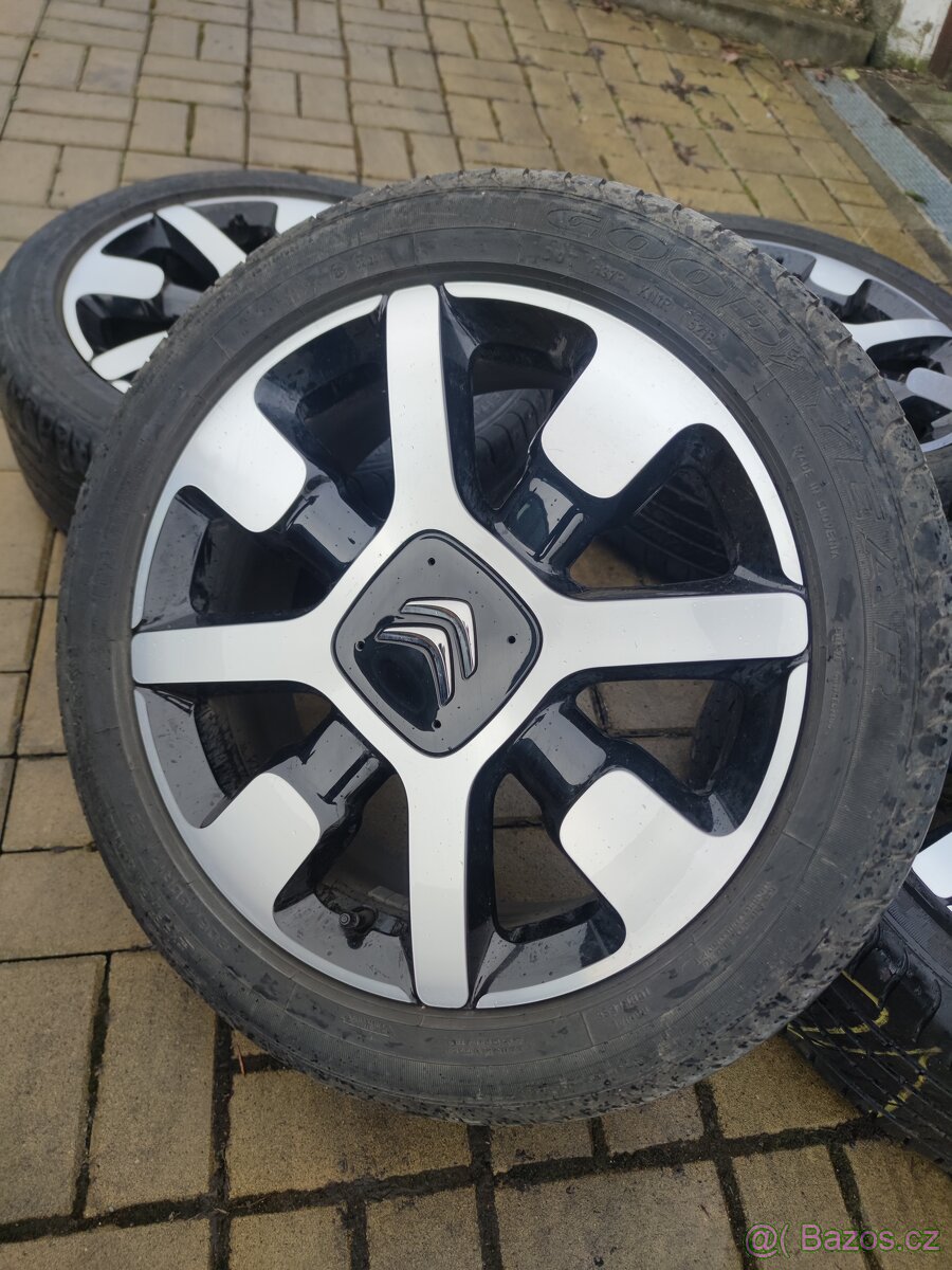 Alu kola 4x108 R17 205/50 letní - 2