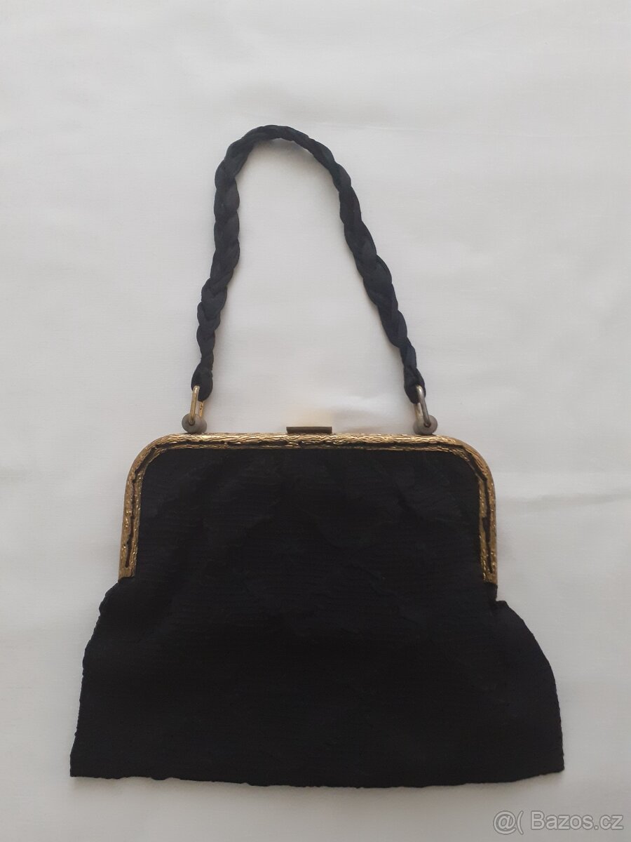Dámská retro černá kabelka - 2