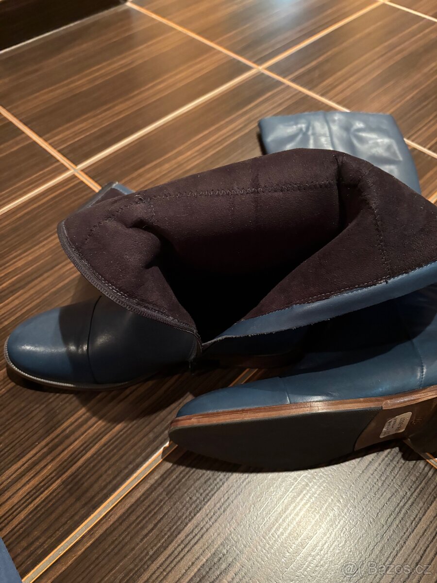 Dámské kožené kozačky - 2