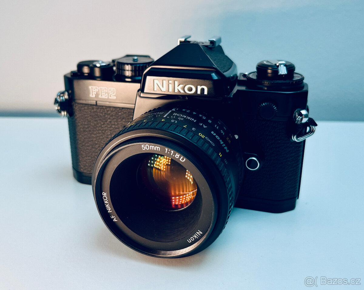 Nikon FE2 se základním objektivem AF Nikkor 50mm F1.8D - 2