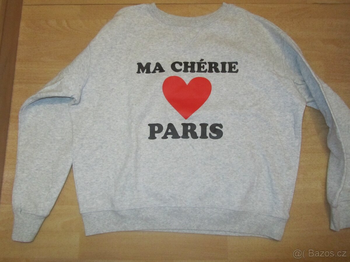 Šedá mikina vel.S -M H&M - 2