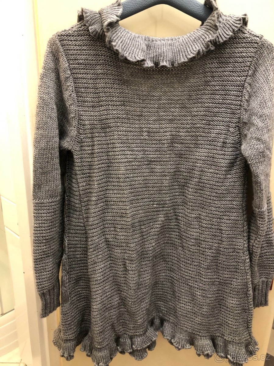Svetr kardigan dámský šedý vel. 42-44 - 2