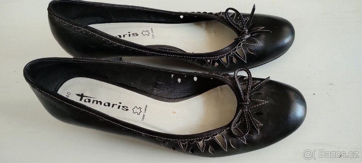 Dámské lodičky TAMARIS, vel. 40, PRAVÁ KŮŽE - 2