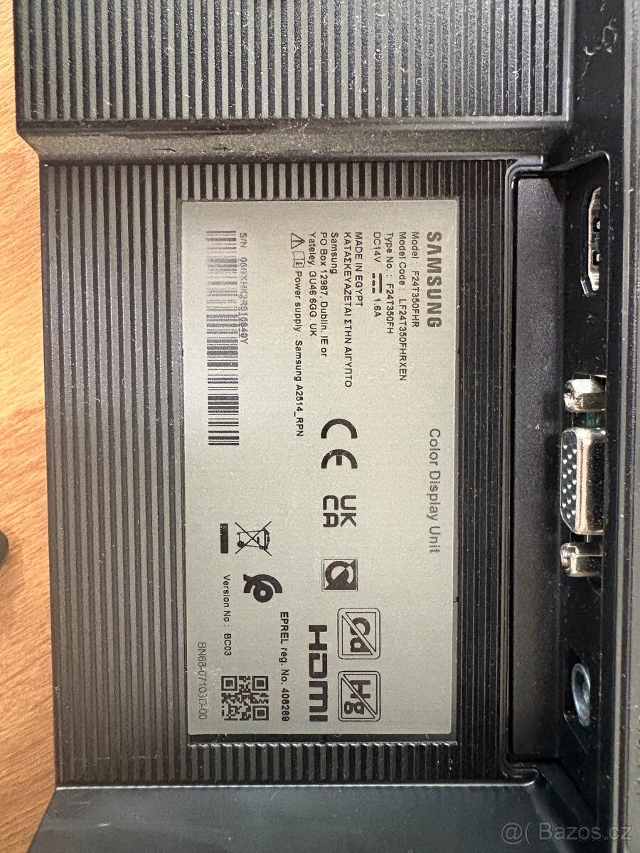 Monitor Samsung 24", IPS, 1920x1080 - 2