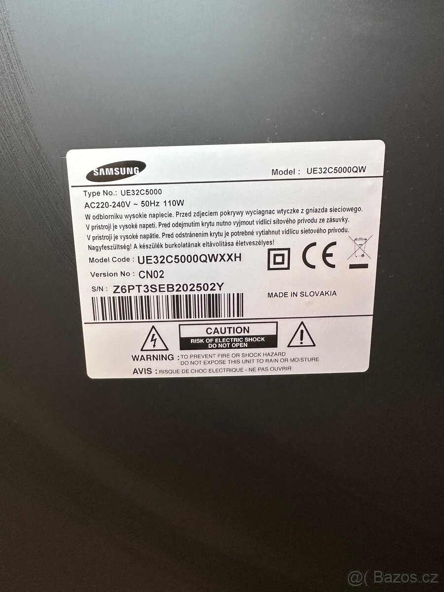 Televize Samsung UE32C5000QWXXH + DVBT - 2