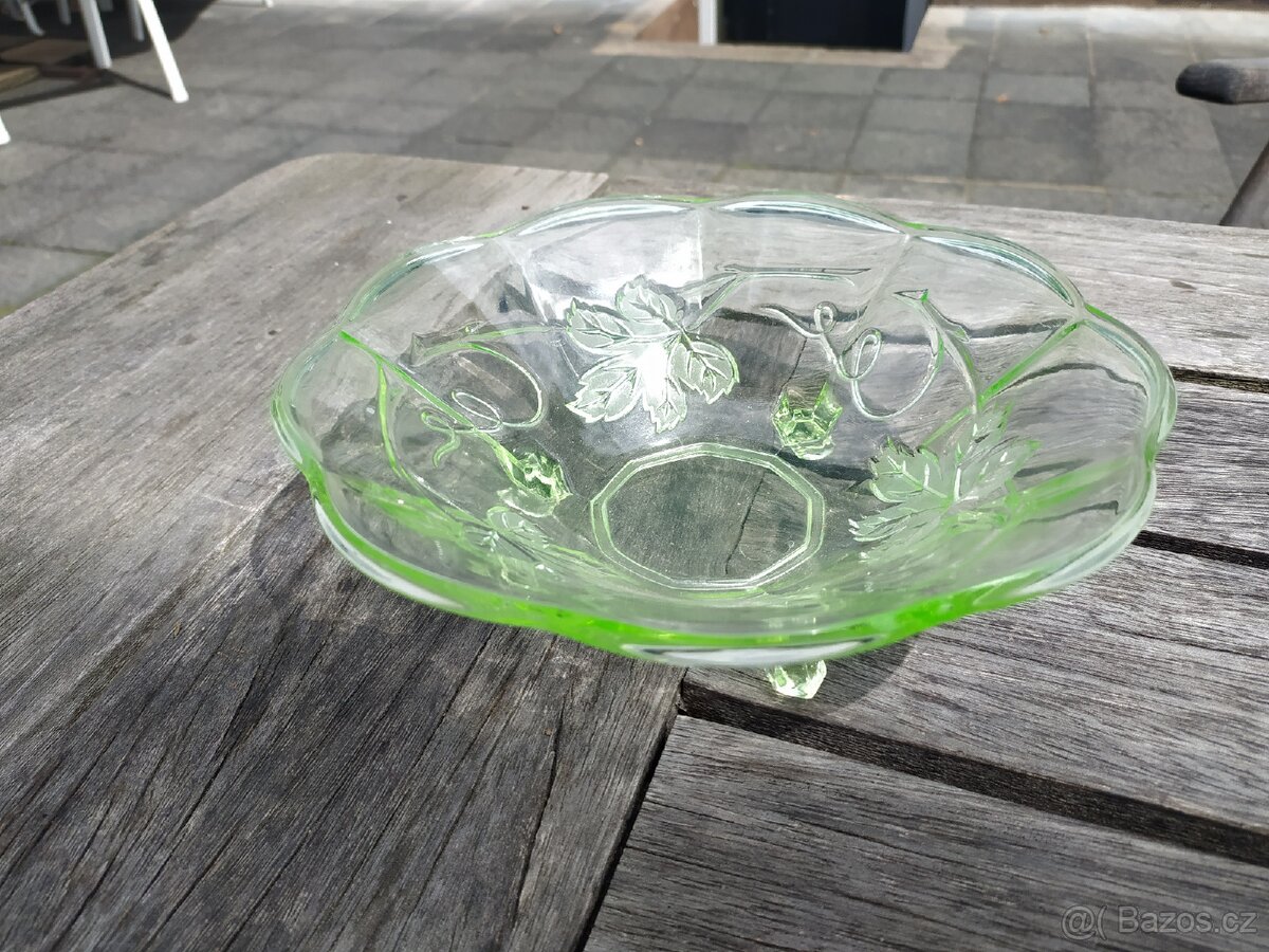 mísa uranové sklo - 2
