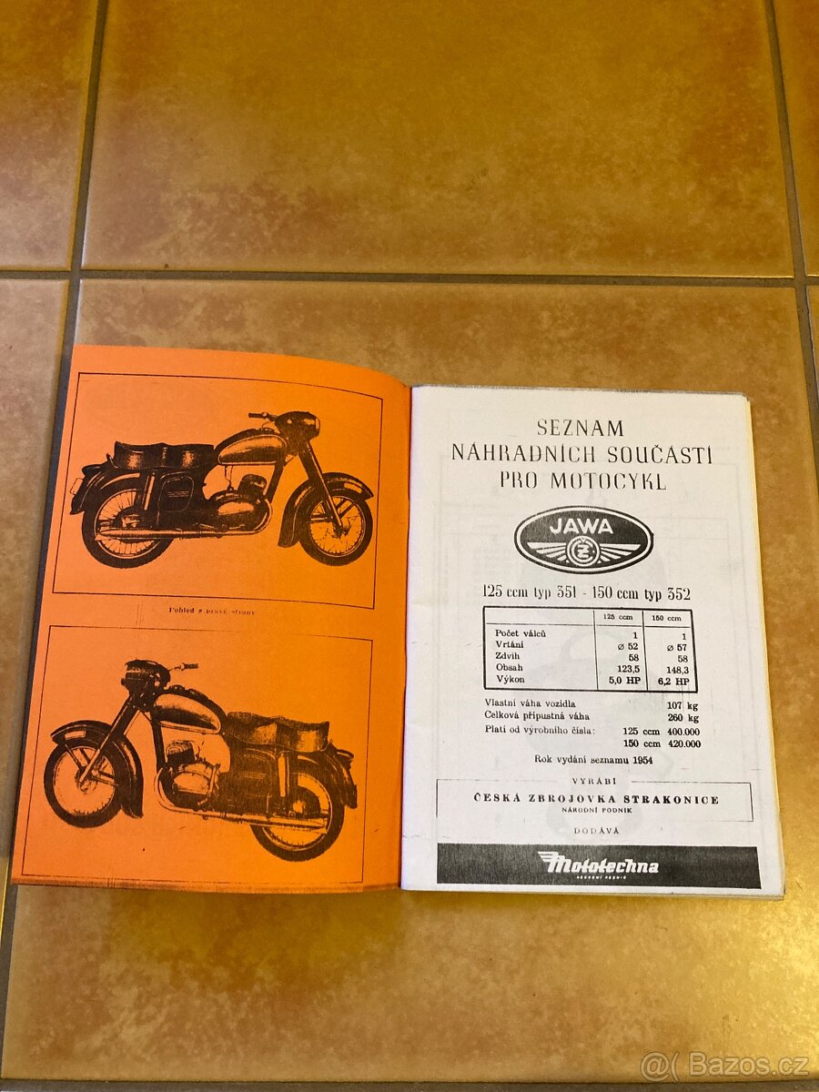 Seznam JAWA ČZ 125-150 - 2