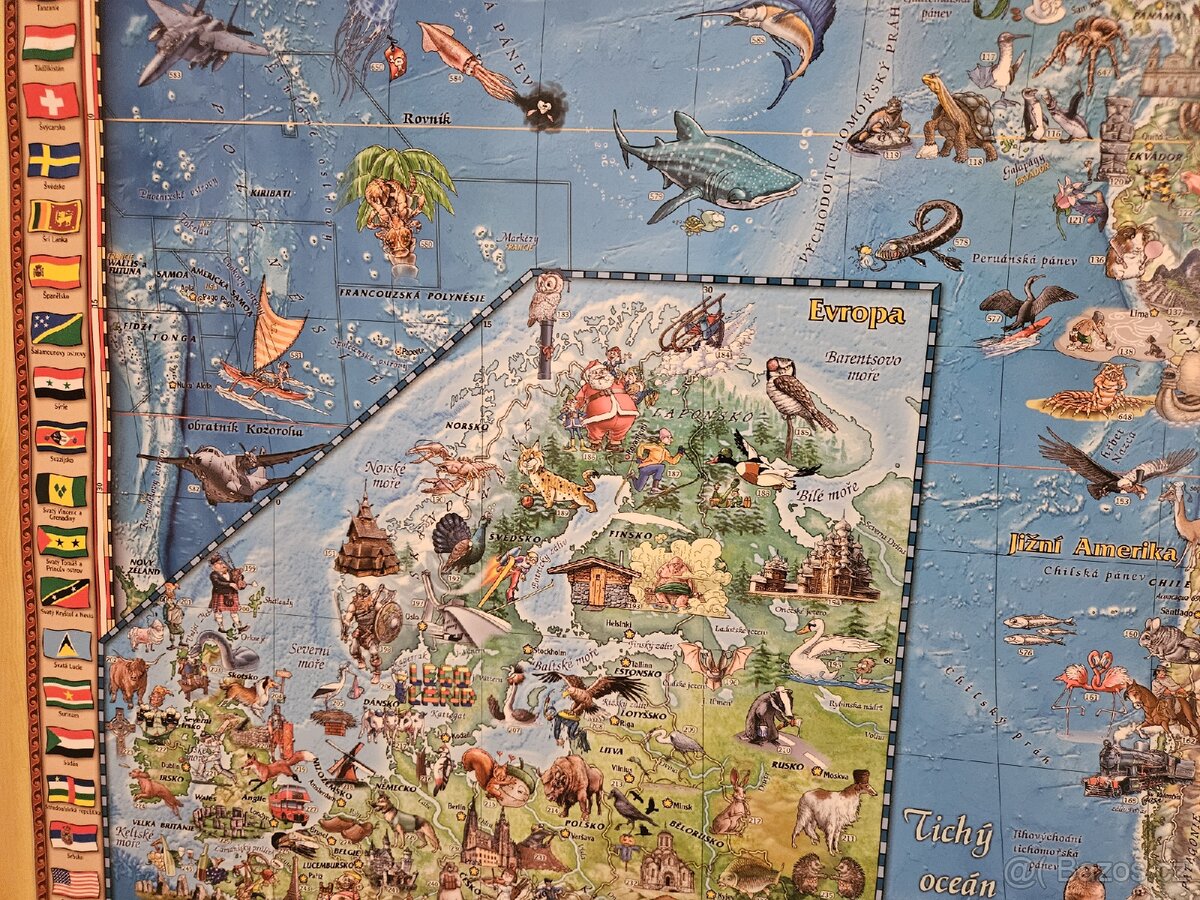 Nástěnná mapa DĚTSKÝ SVĚT - 2