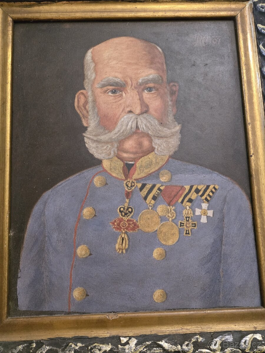OBRAZ FRANTIŠEK JOSEF- MALBA RAKOUSKO UHERSKO - 2